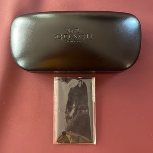 Coach Glasses Case and Cloth - Never used